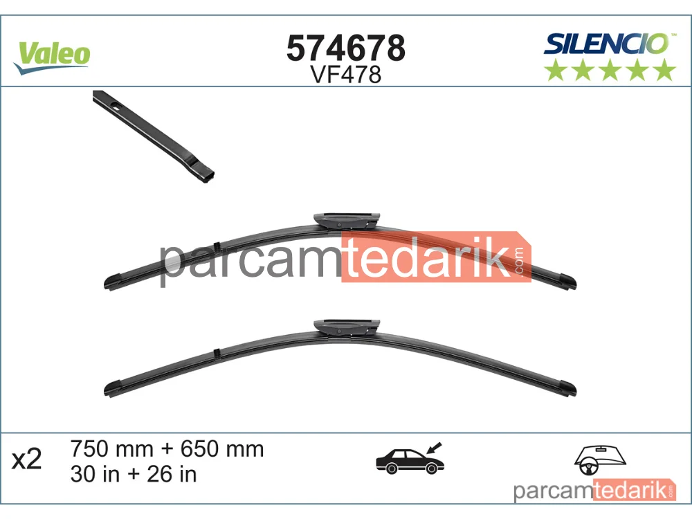 574678 | Silecek Süpürgesi — Renault Scénic III, Renault Grand Scénic III